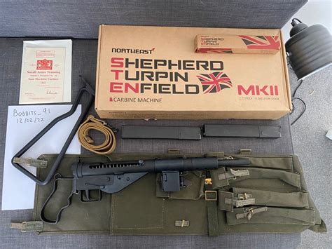 NORTHEAST AIRSOFT STEN GUN MKII GBB with 2 mags, spare grip, case and more. Virtually brand new ...