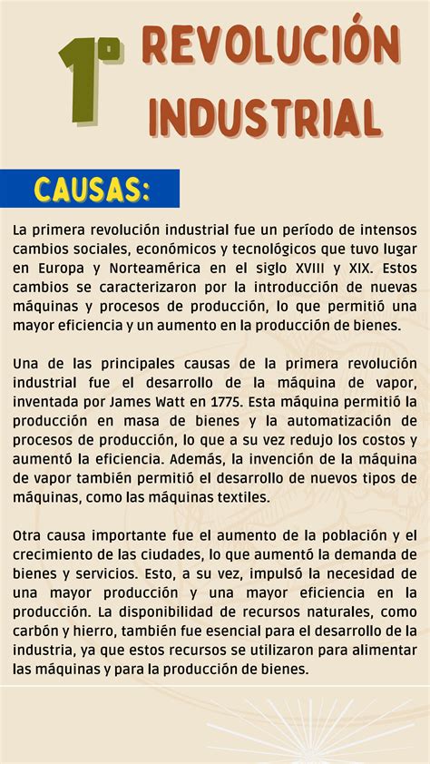 SOLUTION: Primera revolucion industrial causas consecuencias acontecimientos - Studypool