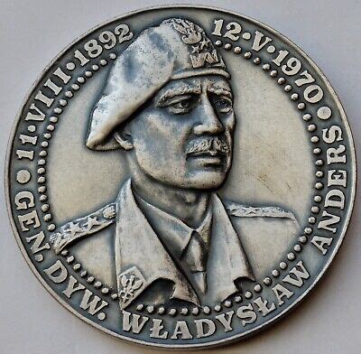 Battle of Monte Cassino, General Anders, Medal Poland 1989, 70 mm | eBay