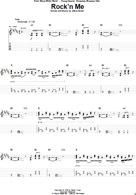 Rock'n Me - Guitar TAB | zZounds