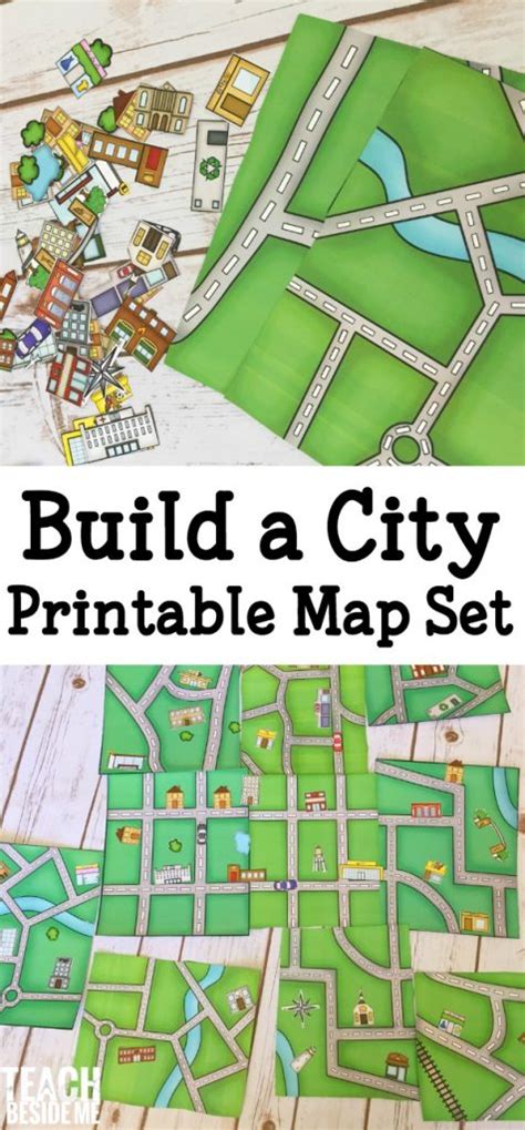 Build a City Map - Printable Geography Set - Teach Beside Me