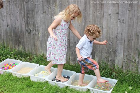 Sensory Walk - A fun sense of touch activity for kids! - Messy Little Monster