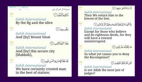 Surah/chapter At-Tin (95). Complete chapter. | Chapter, Completed ...