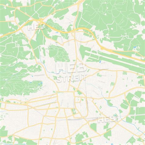 Klagenfurt, Austria Vector Map - Classic Colors - HEBSTREITS Sketches | Map vector, Map, Vector