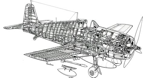Grumman F6f Hellcat, Car Drawings, Cutaway, World War Ii, Aircraft, Diagram, Planes, Vehicles ...