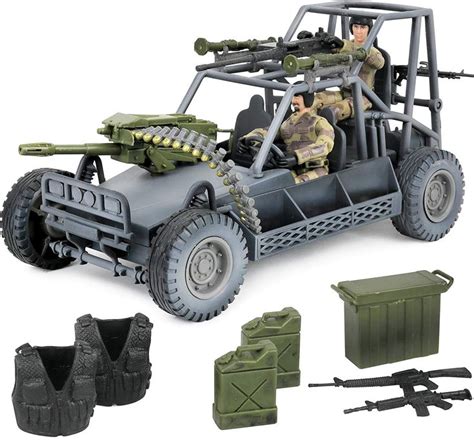 Amazon.com: Click N' Play Military Humvee Vehicle 20 Piece Play Set with Accessories: Toys ...