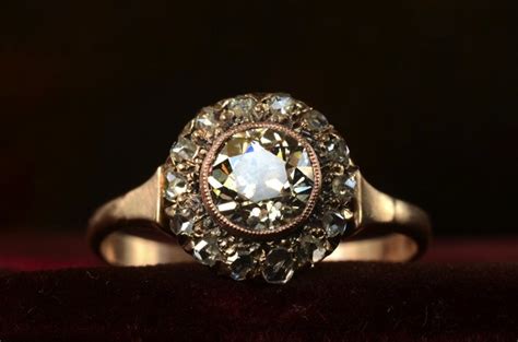 antique engagement rings for vintage brides 1890s victorian rose gold