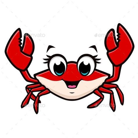 Cartoon Cute Crab Drawing - How to draw a cartoon crab easy step by ...