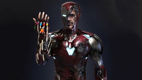 Iron Man Infinity Gauntlet 4k Art Wallpaper,HD Superheroes Wallpapers,4k Wallpapers,Images ...