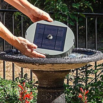 Solar Bird Bath Fountain For Sale | Breck's