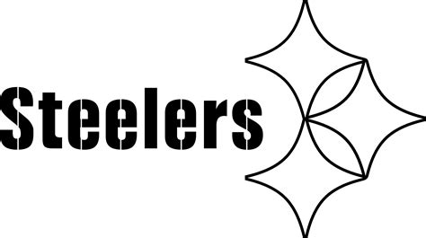 Download Steelers Logo Black And White - Logos And Uniforms Of The ...