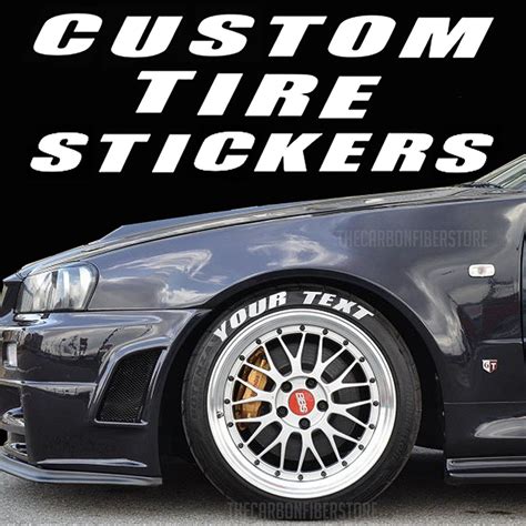 Custom Permanent Tire Stickers Kit 1.1 Inch for 4 Tires | Etsy