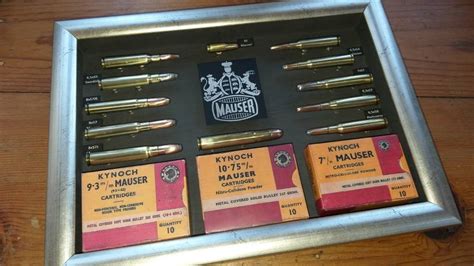 MAUSER DISPLAY COLLECTION, Mancave art at its best. Mauser cartridge ...