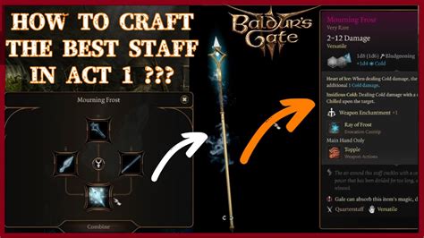 Baldur's Gate 3 - THE BEST STAFF in ACT 1 - What to do with Icy parts in the underdark? - YouTube