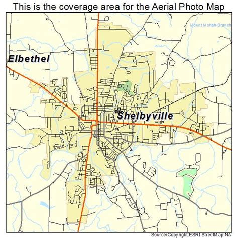 Aerial Photography Map of Shelbyville, TN Tennessee