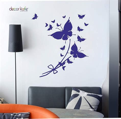 Decor KAFE Good Looking Wall Decals Classic Butterfly Flower Home ...