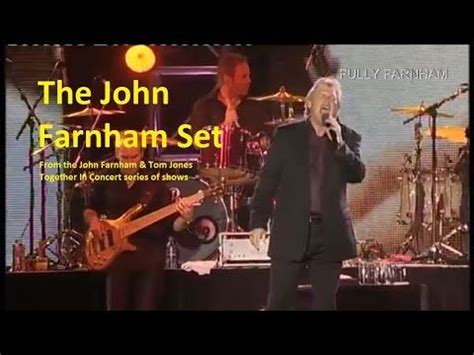 John Farnham Set - John Farnham & Tom Jones Together In Concert - YouTube | Concert, Concert ...