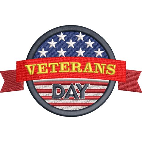 Veterans Day Badge Design-10k+ Best Embroidery Designs