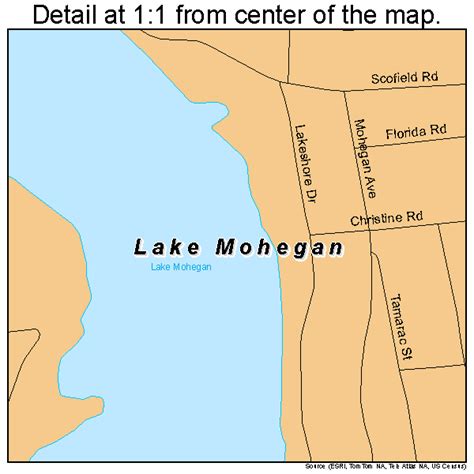 Lake Mohegan New York Street Map 3640689