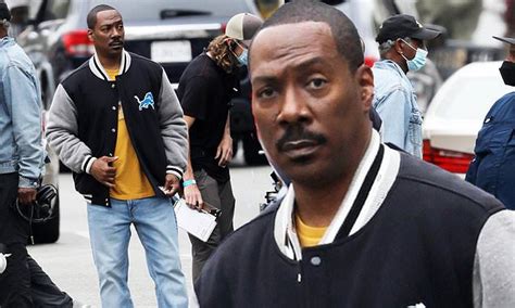 Eddie Murphy, 61, on the set of Beverly Hills Cop 4 in Los Angeles | Daily Mail Online