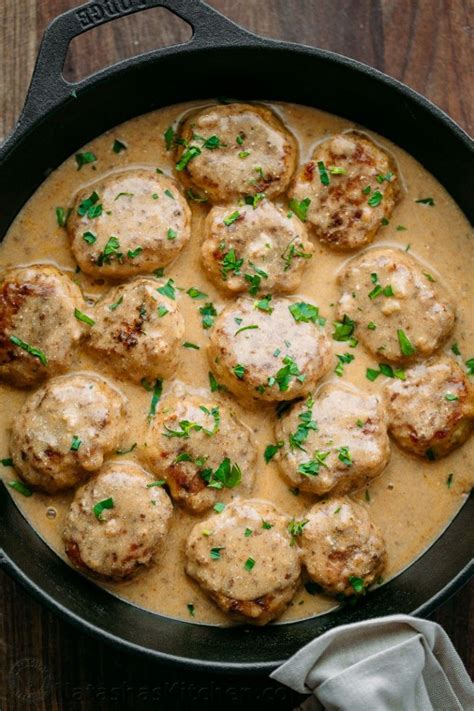 Chicken Meatballs in a Cream Sauce (Tefteli) | Nấu ăn