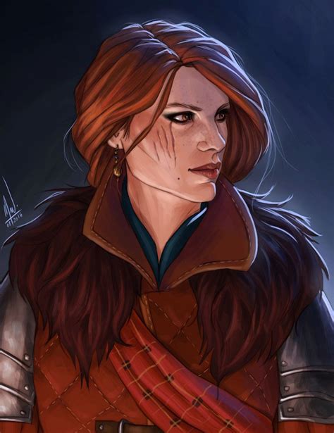 Cerys an Craite by Merwild | Redhead characters, Character portraits, Witcher art