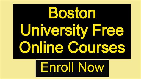 Boston University Free Online Courses - YouTube