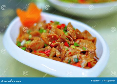 Sauteed Pig s INtestines stock image. Image of famous - 55965041