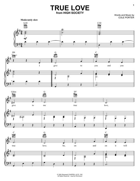 True Love | Sheet Music Direct