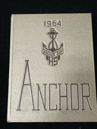 1964 Anchor Bay High School Yearbook Anchor Bay Michigan + Class Photo + Program | eBay