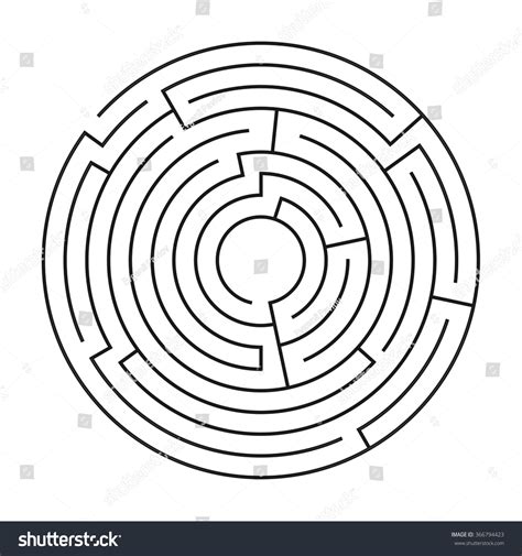 Maze Labyrinth Vector Illustration Stock Vector (Royalty Free ...