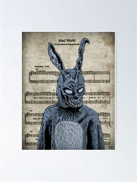 "Donnie Darko Mad World" Poster by RGIllustrations | Redbubble