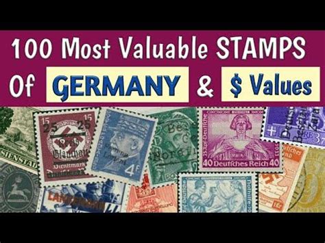 German stamps value 100 most valuable rare stamps of germany old stamps ...