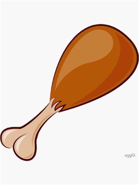 "Chicken Leg Cartoon Picture" Sticker for Sale by oggi0 | Redbubble