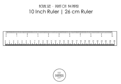 Printable Ruler Inches And Centimeters Actual Size