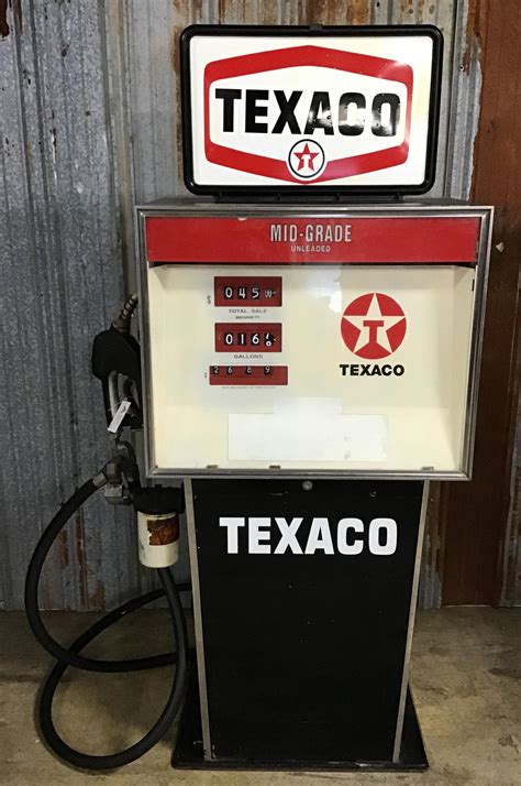 Sold Price: 1970's Bennett Texaco Gas Pump - October 6, 0119 10:00 AM EDT