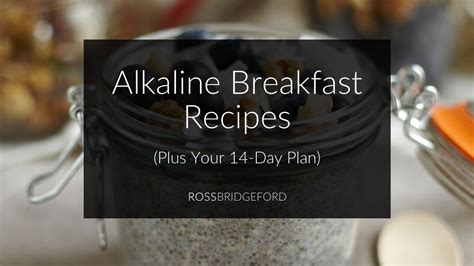 Alkaline Breakfast Recipes & Guide - 14 Days to an Alkaline Breakfast