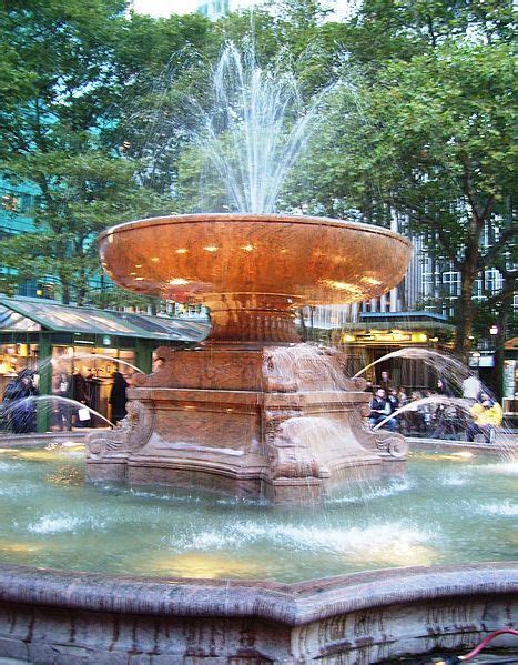 Bryant Park fountain. | Bryant park, Park in new york, Ny hotel