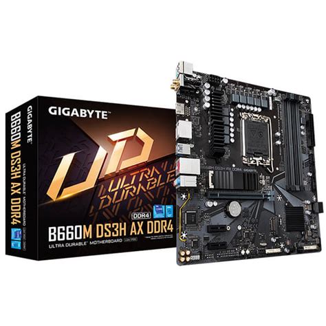 GIGABYTE B660M DS3H AX DDR4 WIFI & BLUETOOTH Motherboard | Midas ...