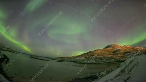 Aurora borealis, timelapse - Stock Video Clip - K004/1865 - Science Photo Library