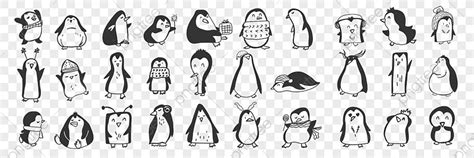 Penguin Doodle PNG, Vector, PSD, and Clipart With Transparent ...