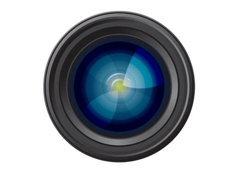 Camera Lens Vector Black And White - Clip Art Library