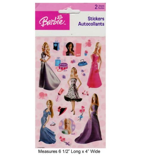 Barbie Fashion Stickers (2 sheets)