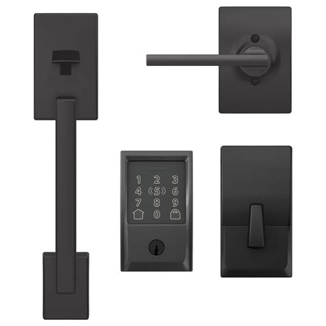 Shop Schlage Century Matte Black Encode Plus Smart Lock and Handleset Bundle at Lowes.com