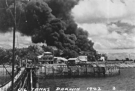 Damage from a bomb attack in Darwin, World War II | naa.gov.au