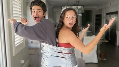 DUCT TAPED TO BRENT RIVERA FOR A DAY - YouTube