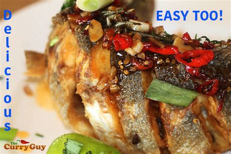 Thai Fried Fish with Garlic and Chilli Sauce | The Curry Guy