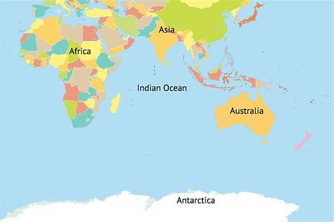 Which Continents Border The Indian Ocean? - WorldAtlas.com