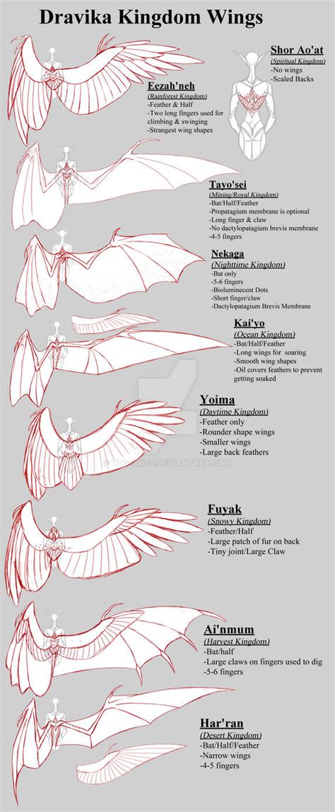 [Dracomere] Dravika Wings Comparison by TDG-Arts on DeviantArt