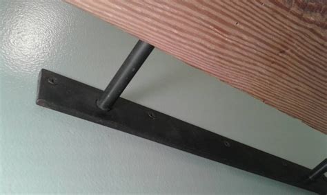 Heavy Duty Solid Steel Floating Shelf Bracket 14 Long